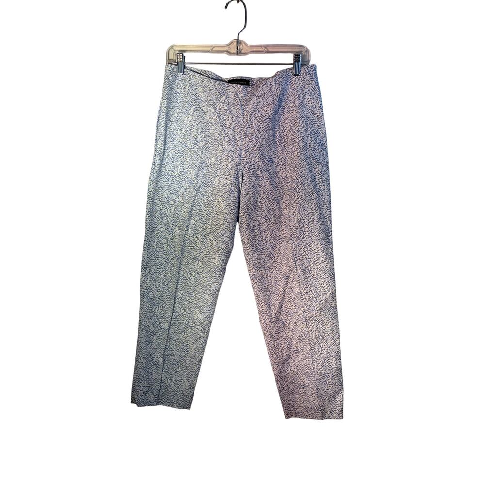 Piazza Sempione Audrey Pants Trousers Women's XS/S Cotton Blend Crop Artsy Print